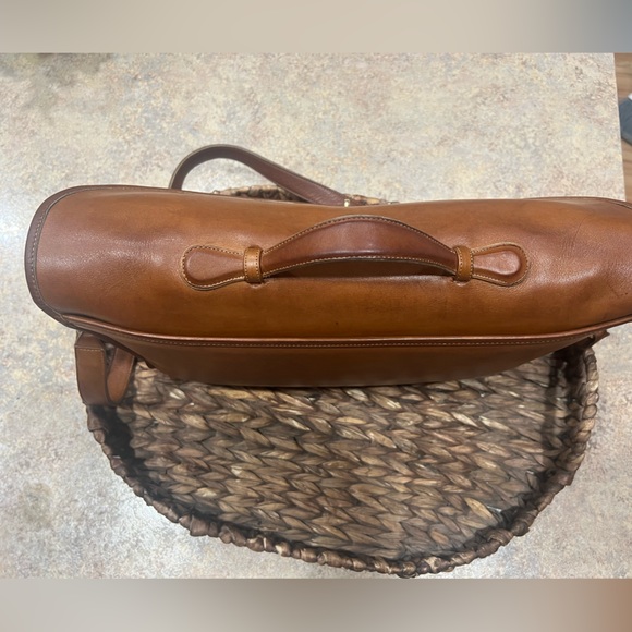 AUTHENTIC Vintage British Tan Leather Coach Briefcase-5264 Lexington 80s Unisex - Picture 3 of 12